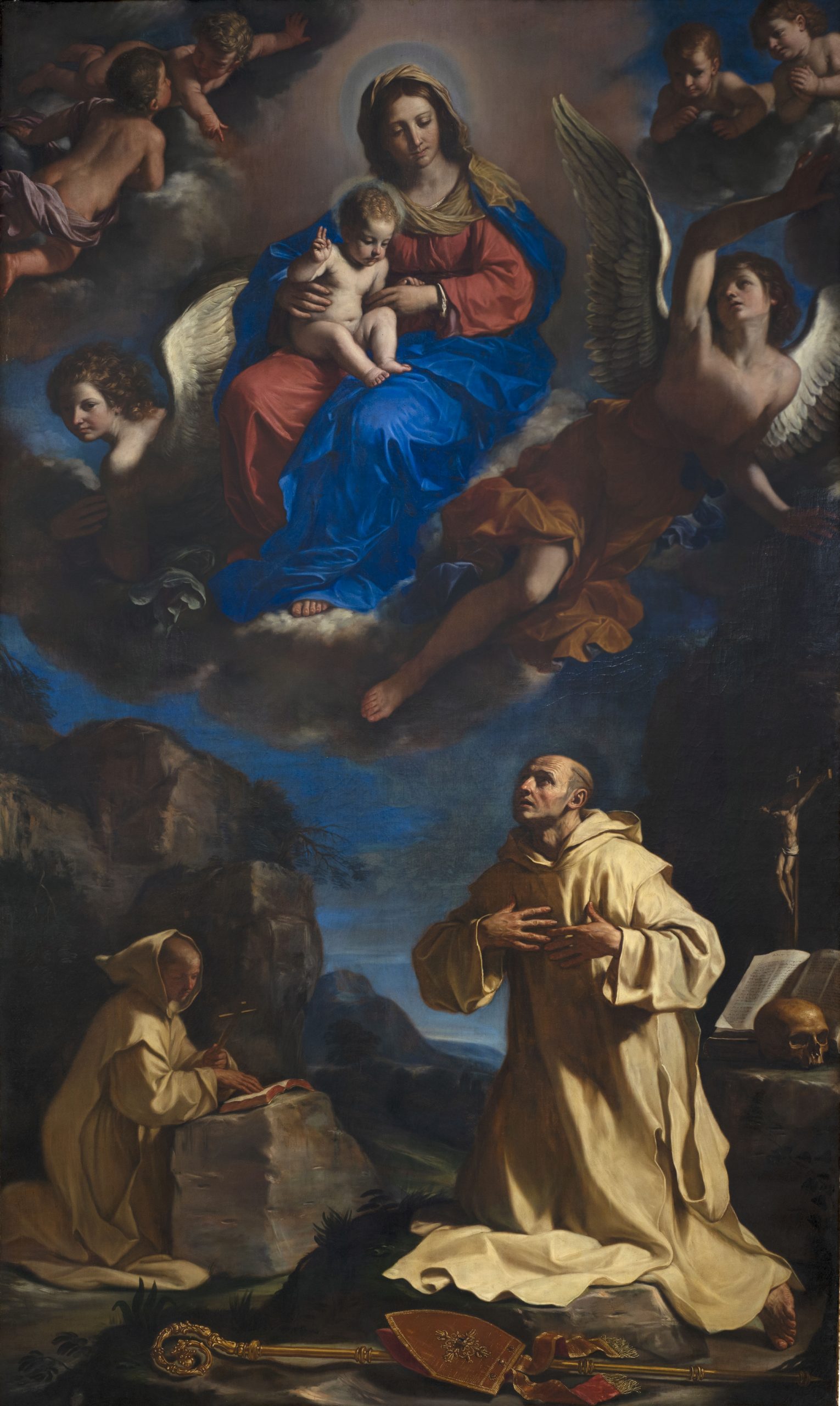 San Bruno in adorazione della Madonna col Bambino, Immagine visibile