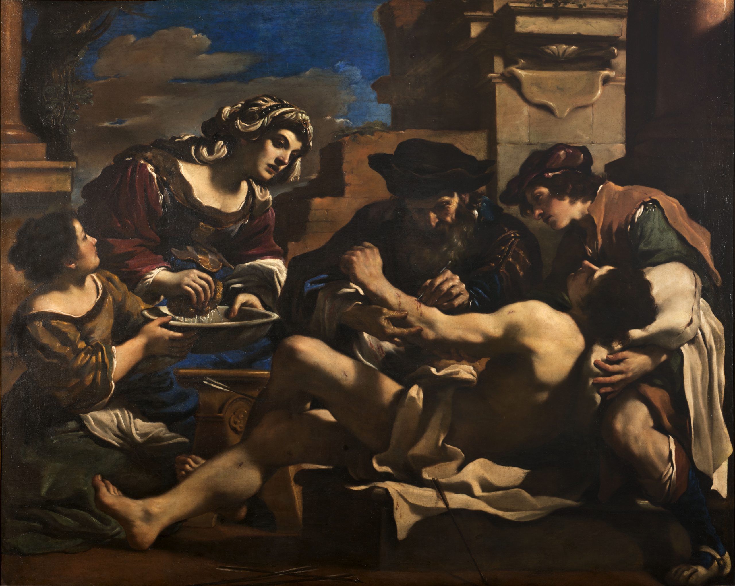 San Sebastiano soccorso da Irene, Immagine visibile