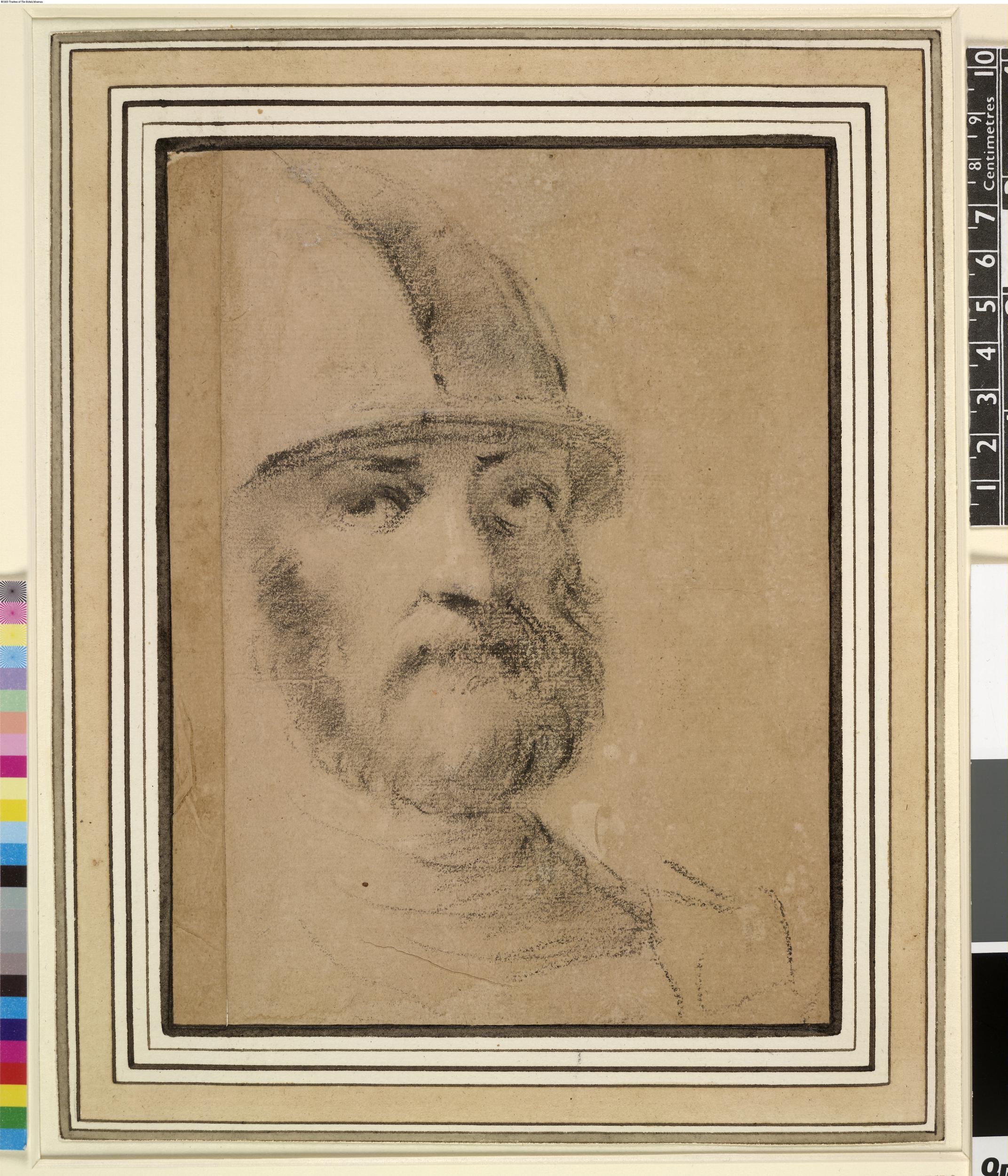 Head of a soldier, ©The Trustees of the British Museum, Inv. 97096001, Front.