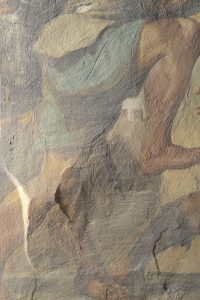 Rigonfiamenti, particolare in luce radente.