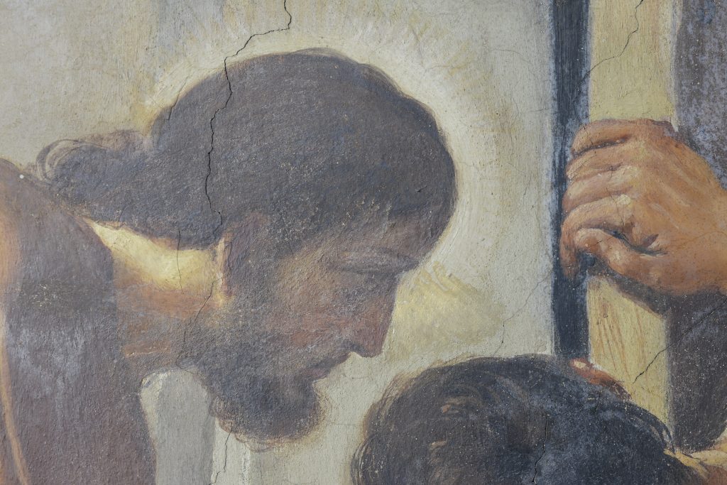 Testa di San Rocco, particolare in luce visibile.