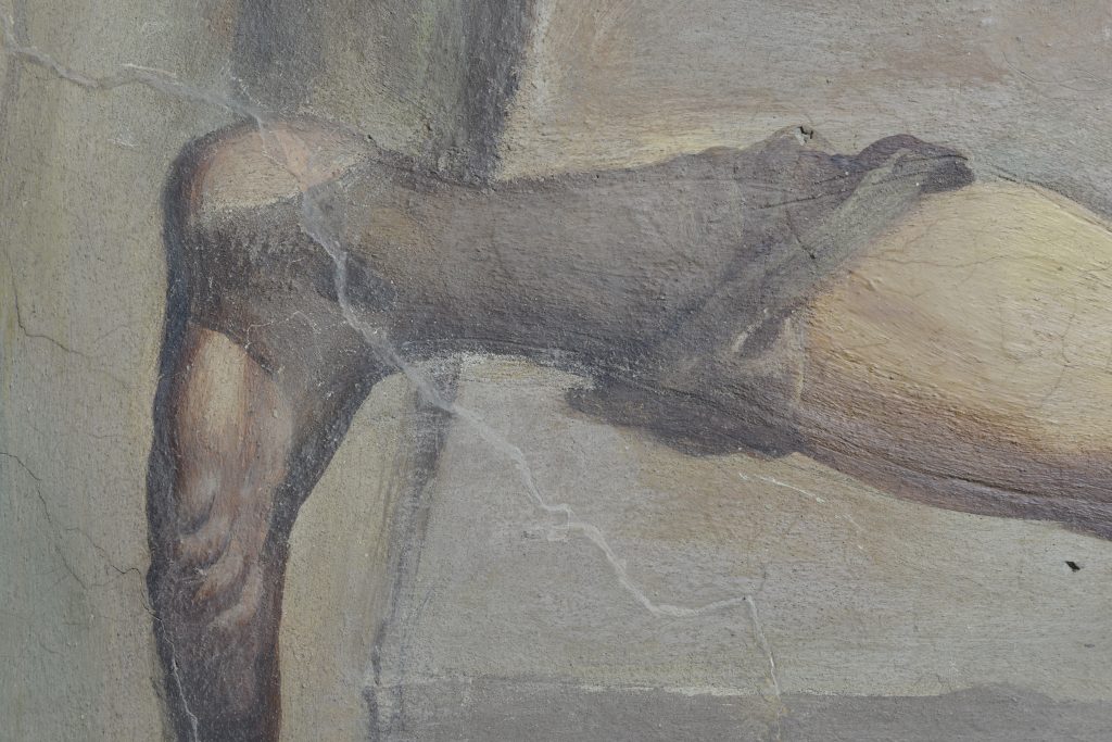 Gamba del San Rocco, particolare in luce visibile.