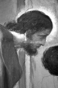 Testa di San Rocco, particolare in infrarosso.