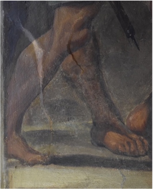 Rimozione delle integrazioni pittoriche pregresse​.