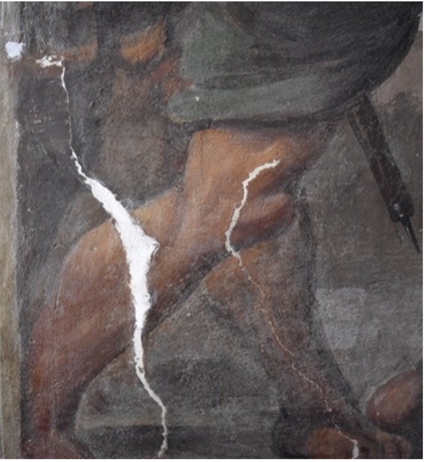 Rimozione delle integrazioni pittoriche pregresse​.