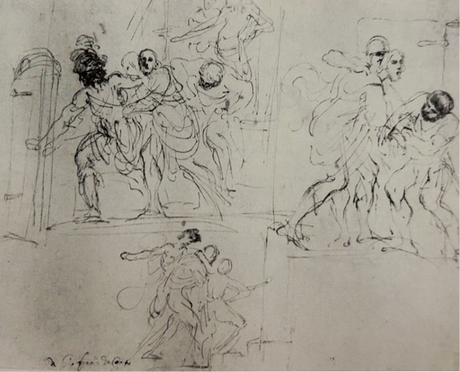 Giovanni Francesco Barbieri, San Rocco gettato in prigione, New York. Collezione Mortimer Brandt, recto.