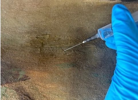 Consolidamento della pellicola pittorica